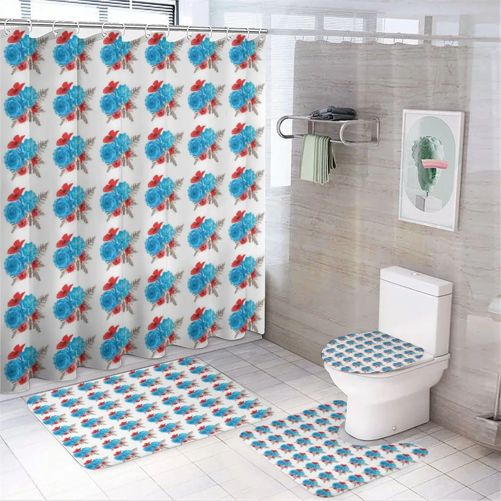 Abstract Summer Foliage — 4-Piece Bathroom Set preview