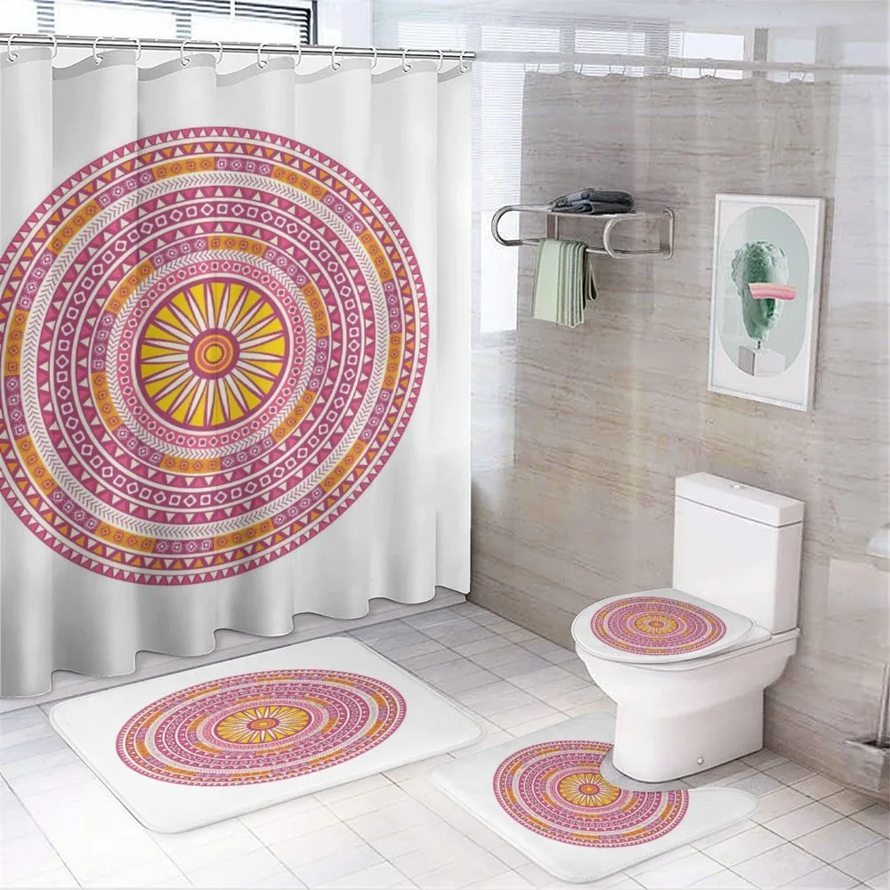 Abstract Bohemian Medallion — 4-Piece Bathroom Set preview