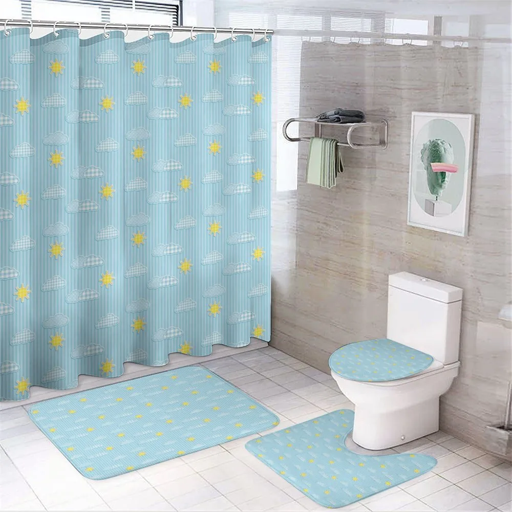 Clouds and Sun — 4-Piece Bathroom Set preview