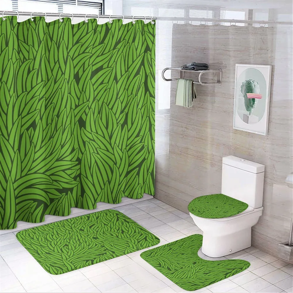 Grass Growth Abstract — 4-Piece Bathroom Set preview