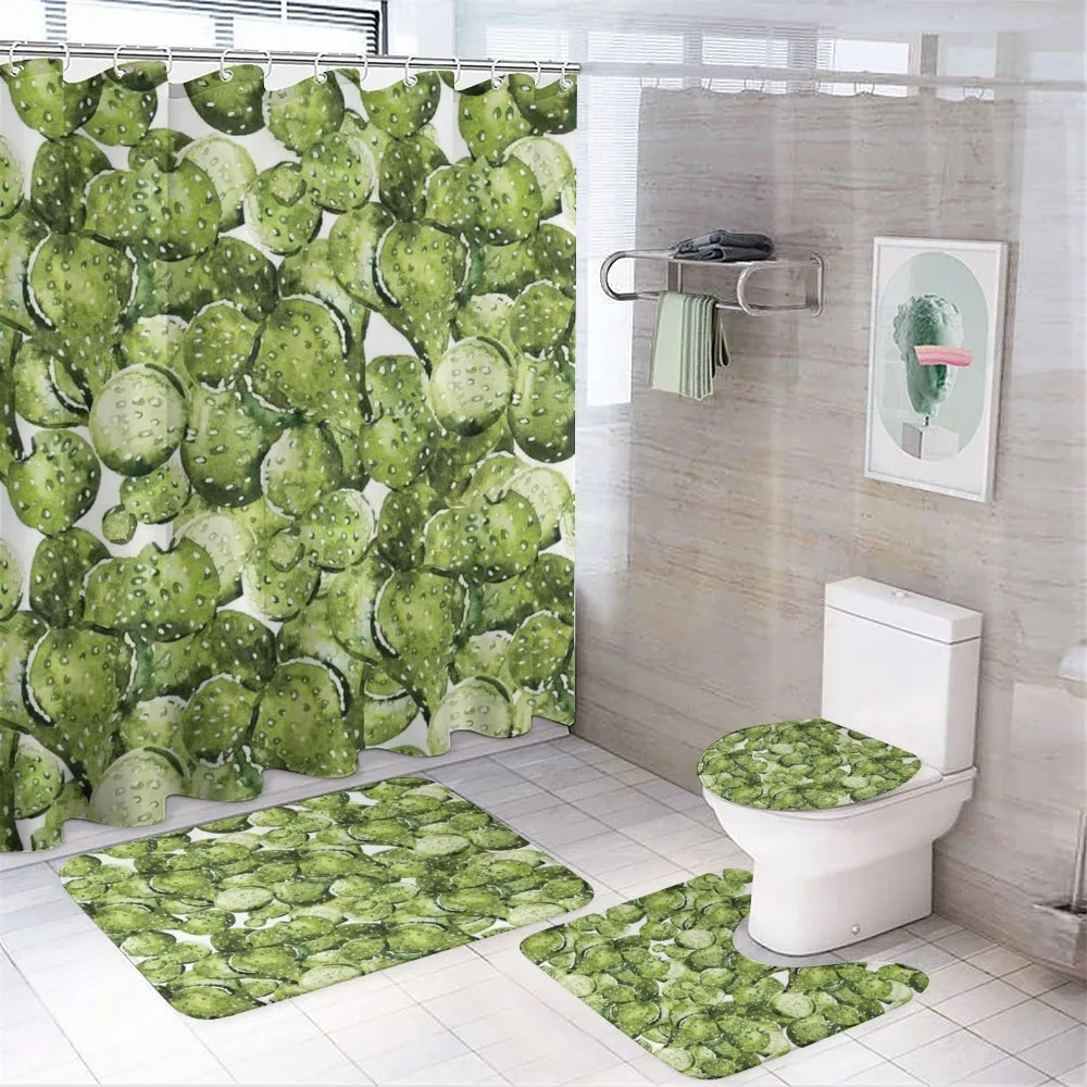 Sun Cactus Landscape — 4-Piece Bathroom Set preview