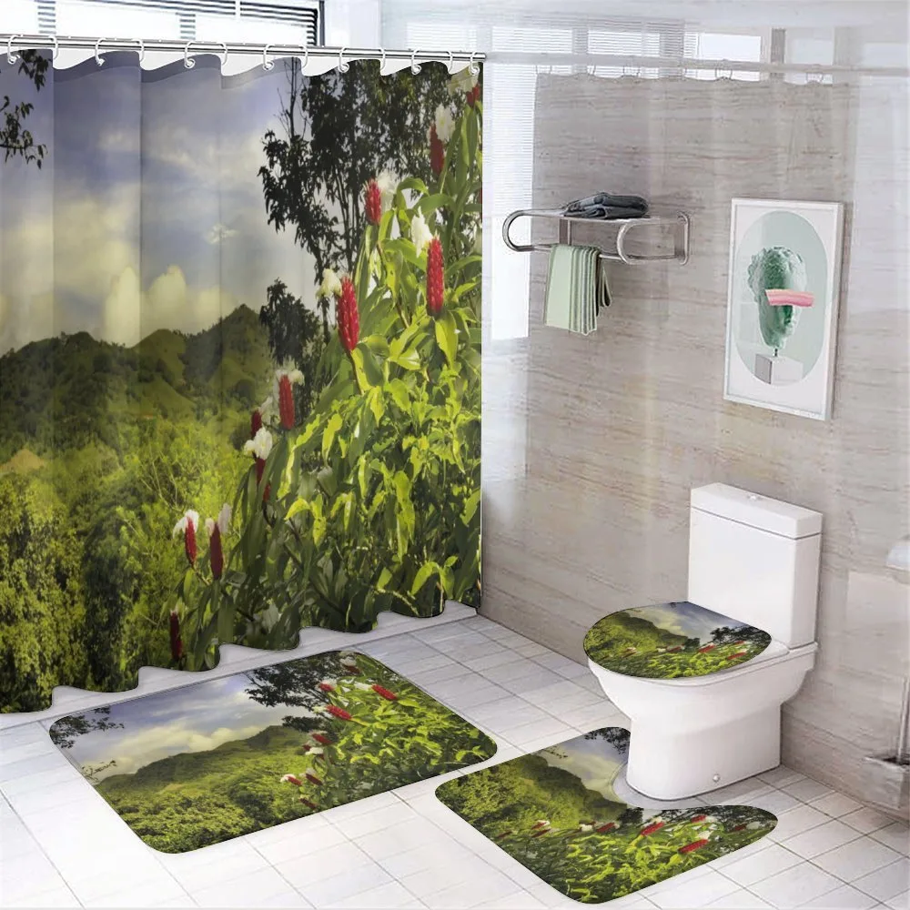 Rural Scenery Costa Rica — 4-Piece Bathroom Set preview