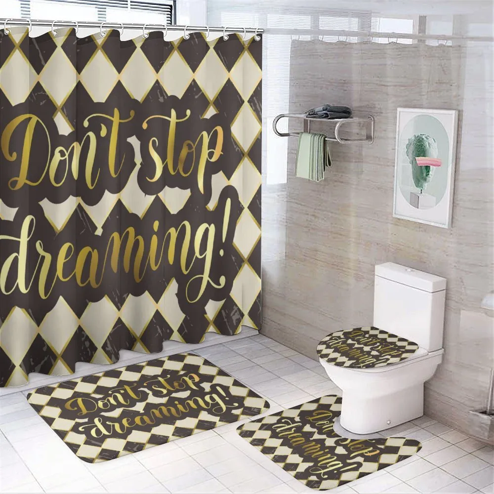 Don't Stop Dreaming — 4-Piece Bathroom Set preview