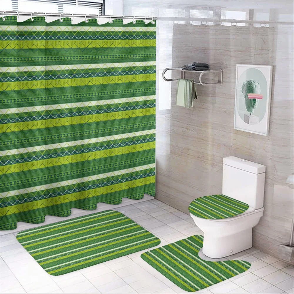Nature Tone Triangle and Line — 4-Piece Bathroom Set preview