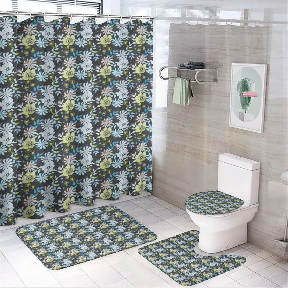 Nostalgic Romance Doodle — 4-Piece Bathroom Set preview