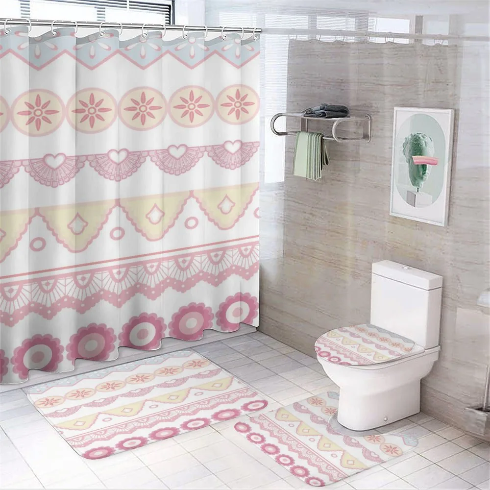 Flourish on Zigzag — 4-Piece Bathroom Set preview
