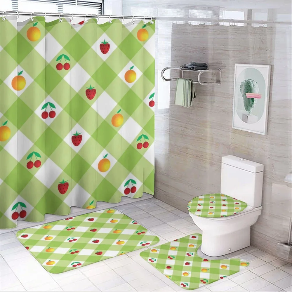 Fresh Berry Oranges — 4-Piece Bathroom Set preview