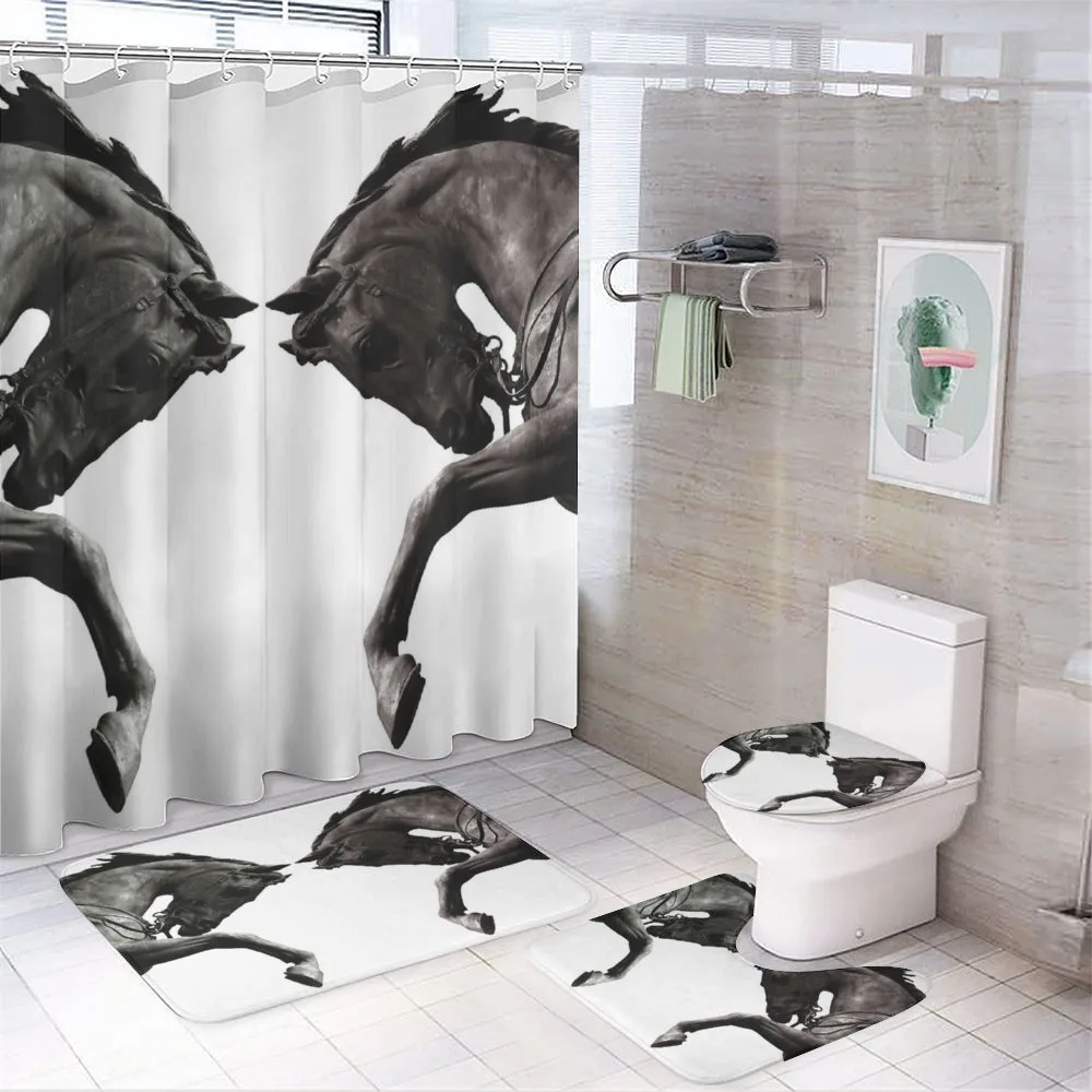 Abstract Horse — 4-Piece Bathroom Set preview