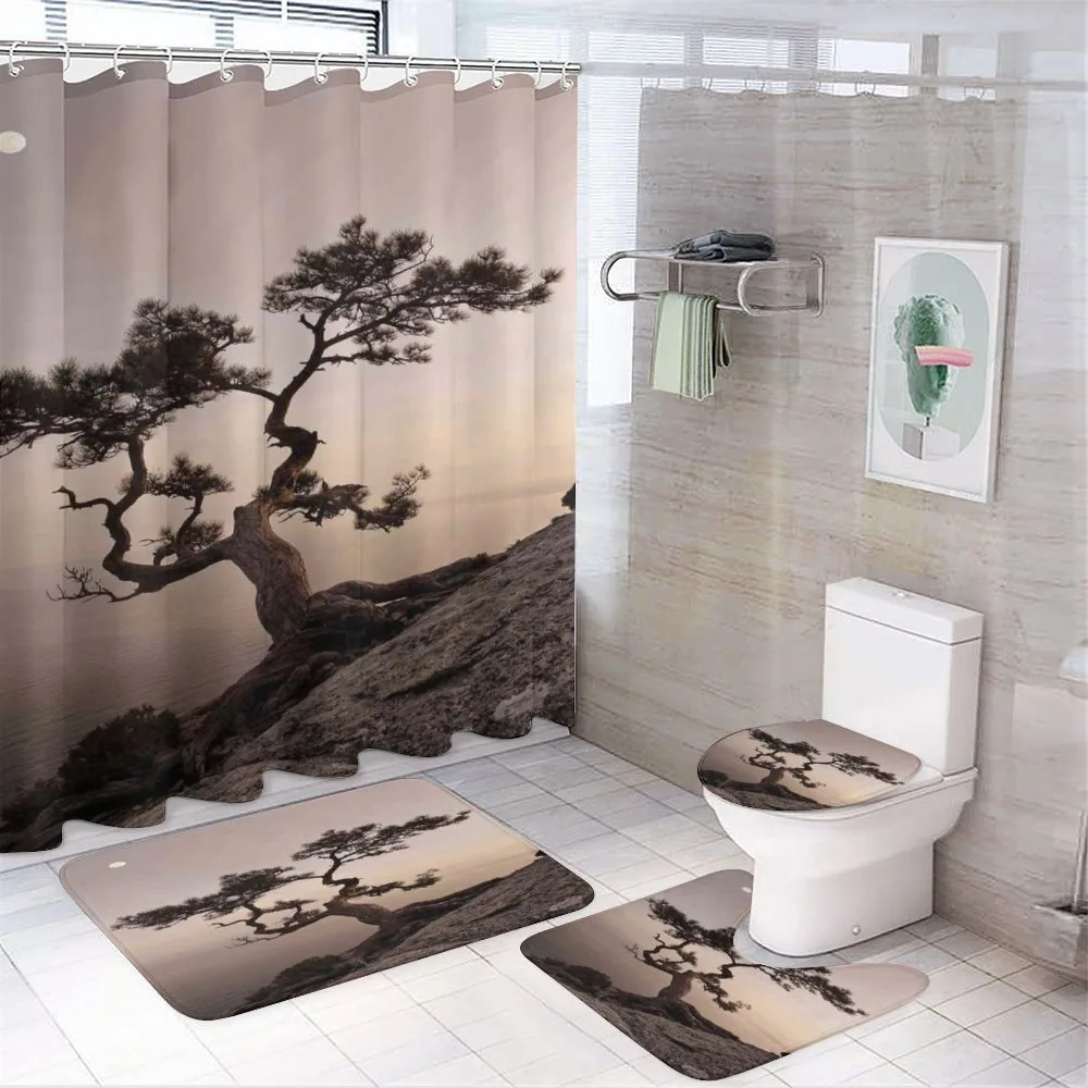Lonely Juniper Tree Fall — 4-Piece Bathroom Set preview