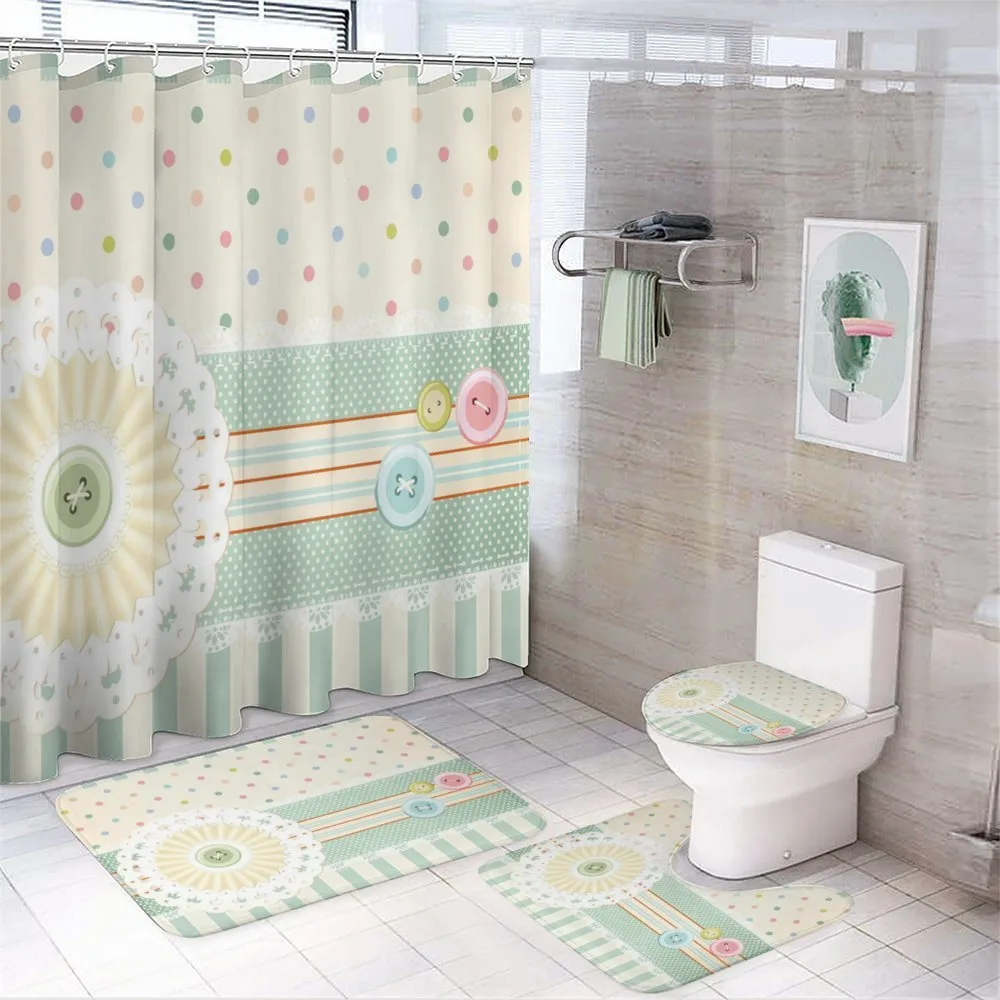 Sewing Theme Border — 4-Piece Bathroom Set preview