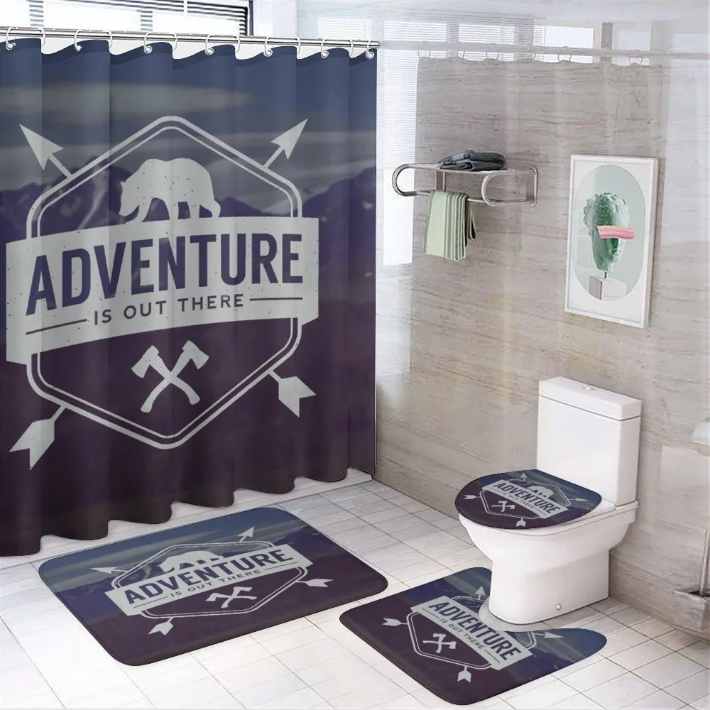 Bear Mountain Logo — 4-Piece Bathroom Set preview