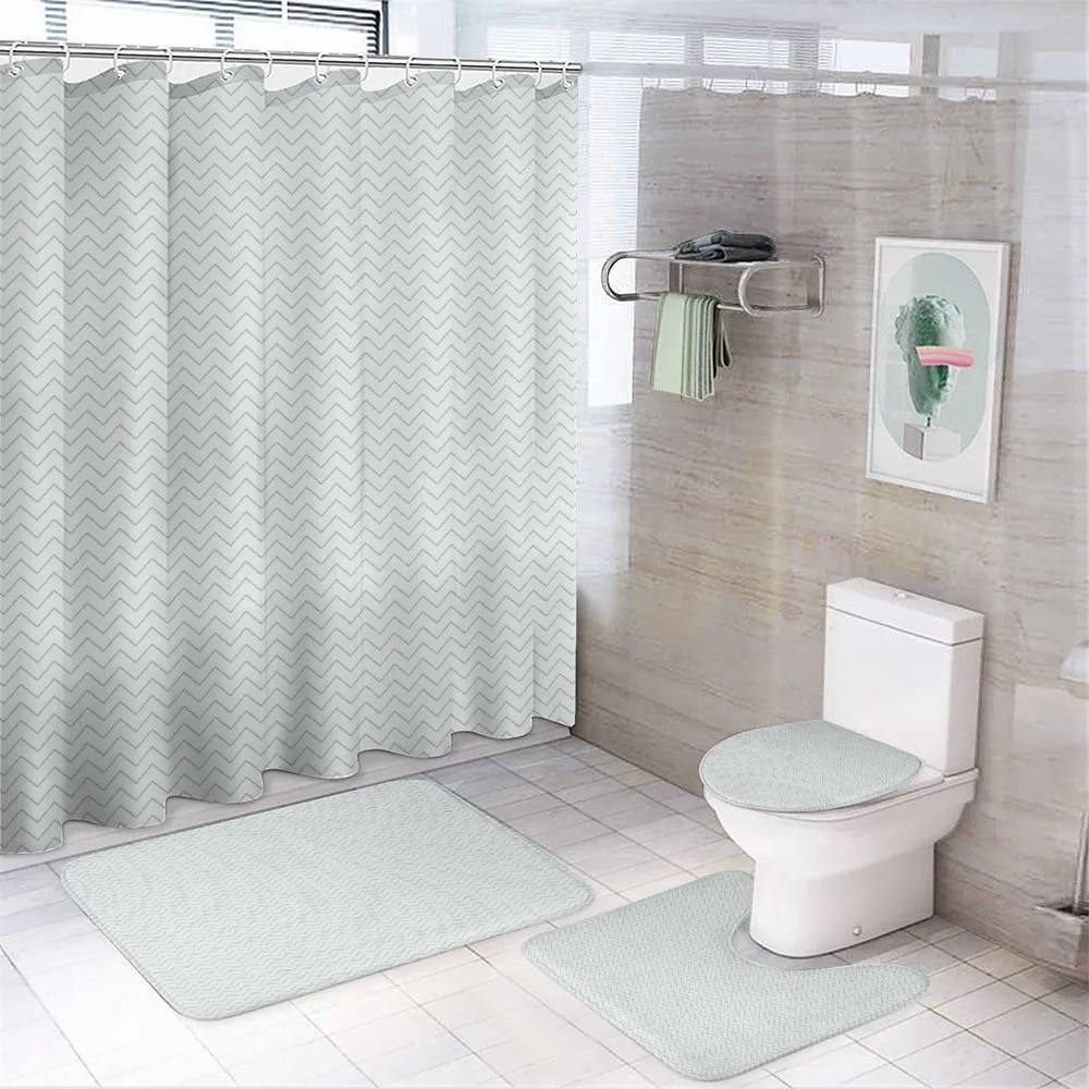 Modern Style Graphic — 4-Piece Bathroom Set preview