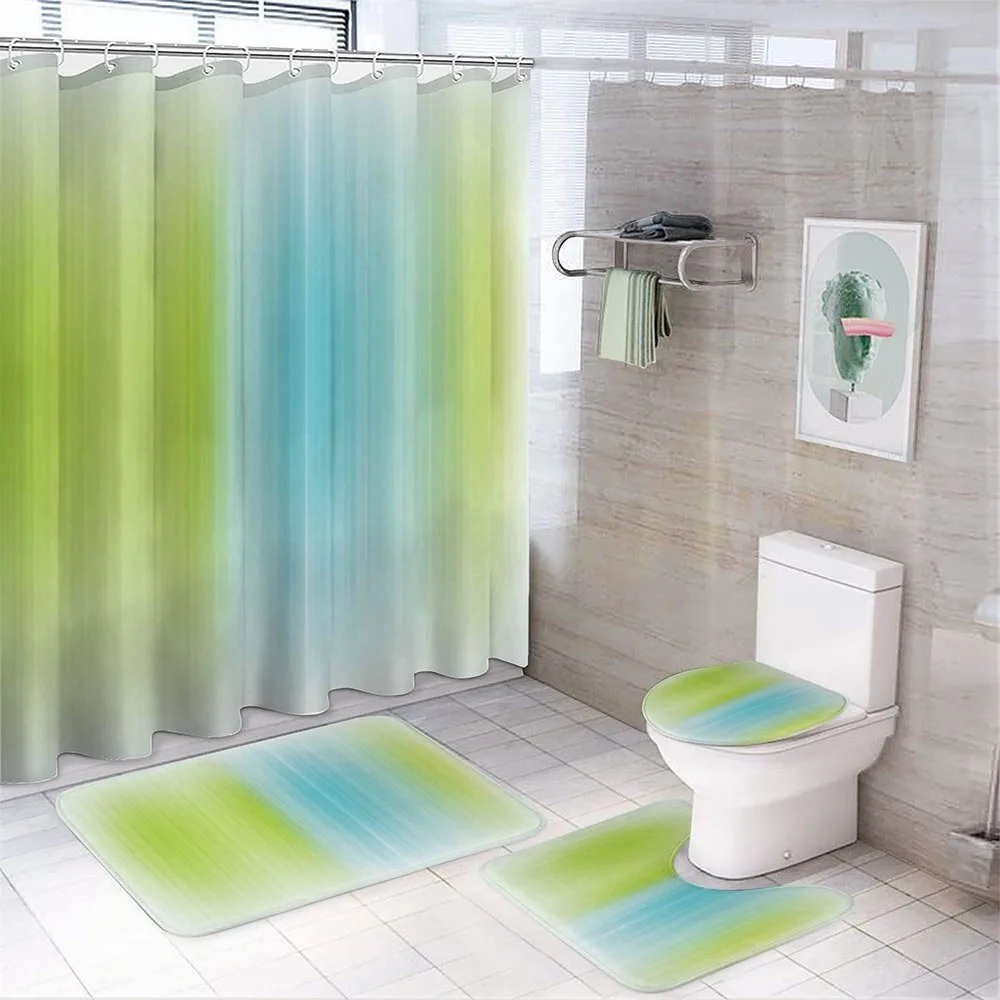 Digital Stripes Vertical — 4-Piece Bathroom Set preview
