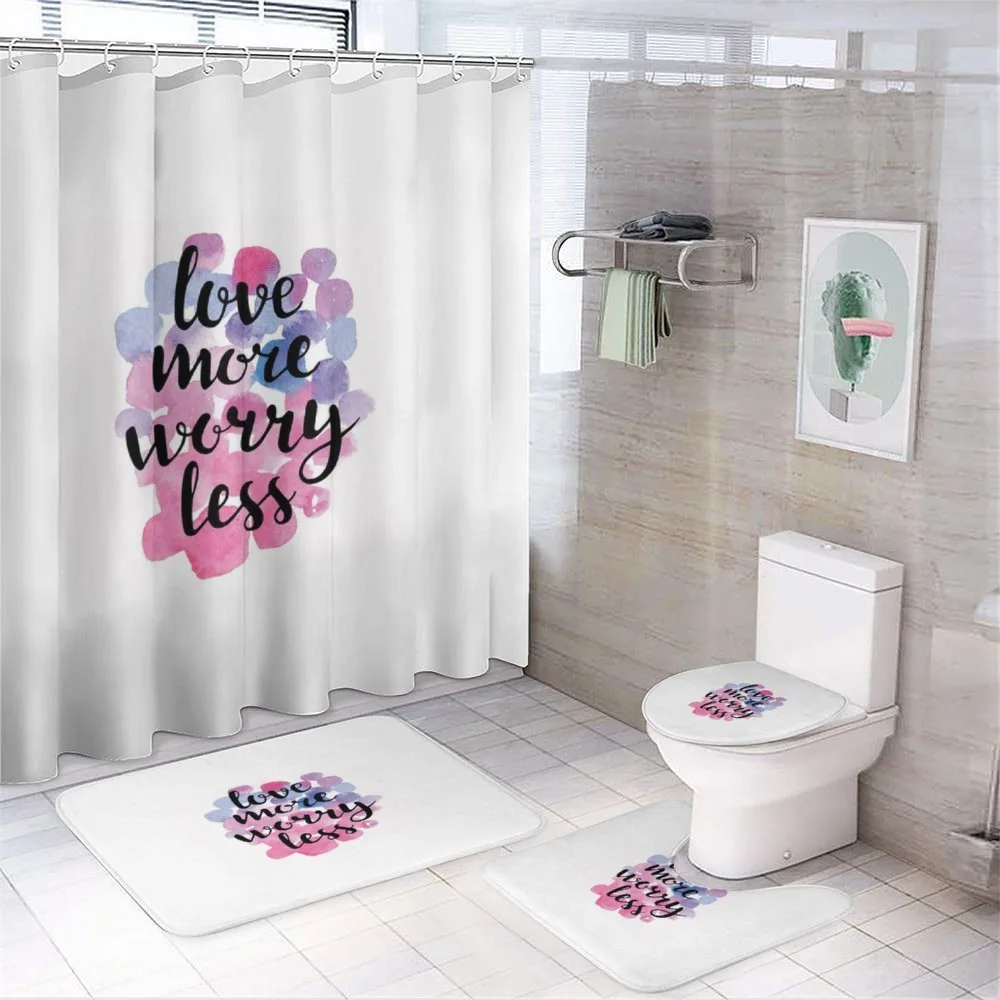 Watercolor Art Inspiration — 4-Piece Bathroom Set preview