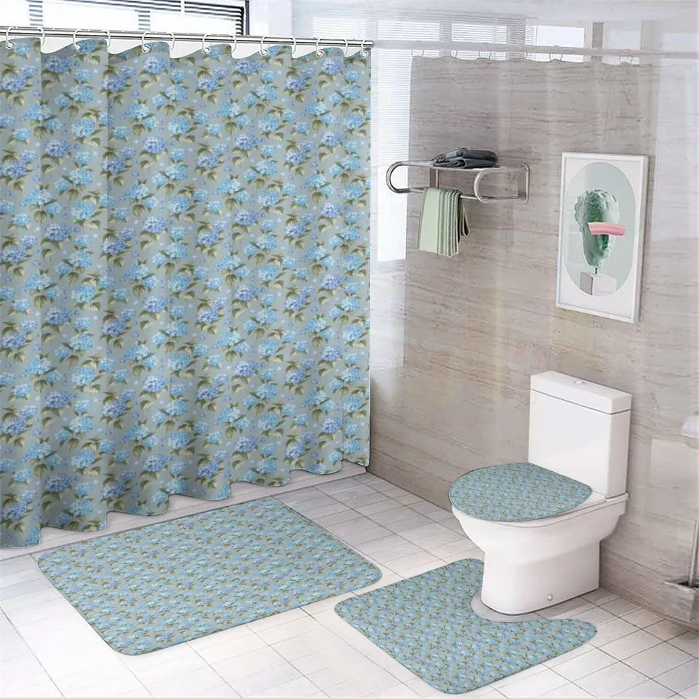 Botanical Design Dots — 4-Piece Bathroom Set preview