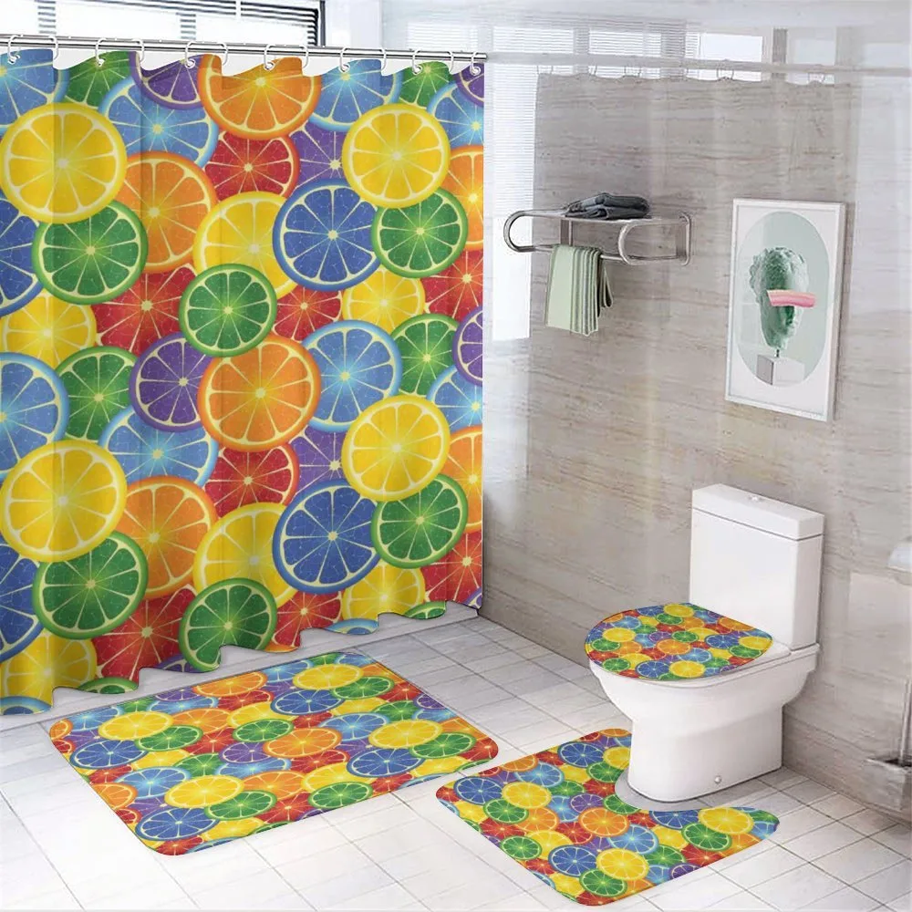 Tropic Orange Fruit — 4-Piece Bathroom Set preview
