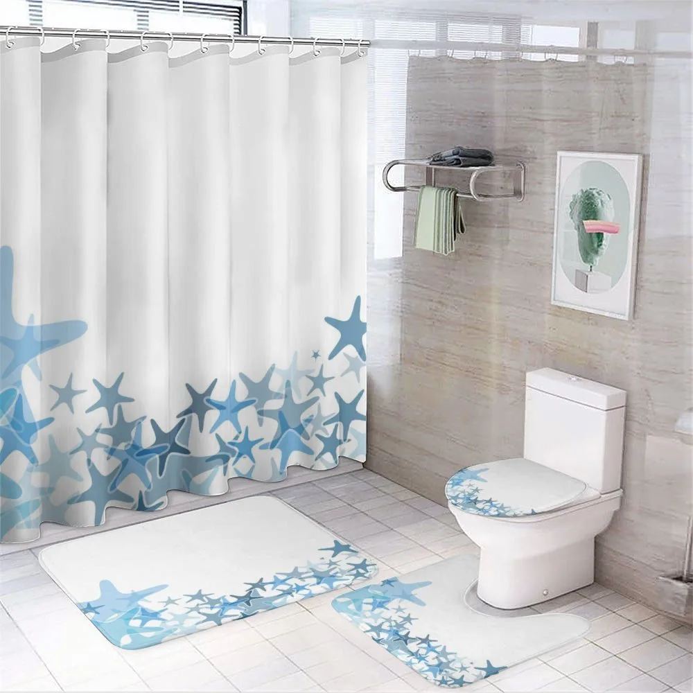 Blue Sea Animals — 4-Piece Bathroom Set preview