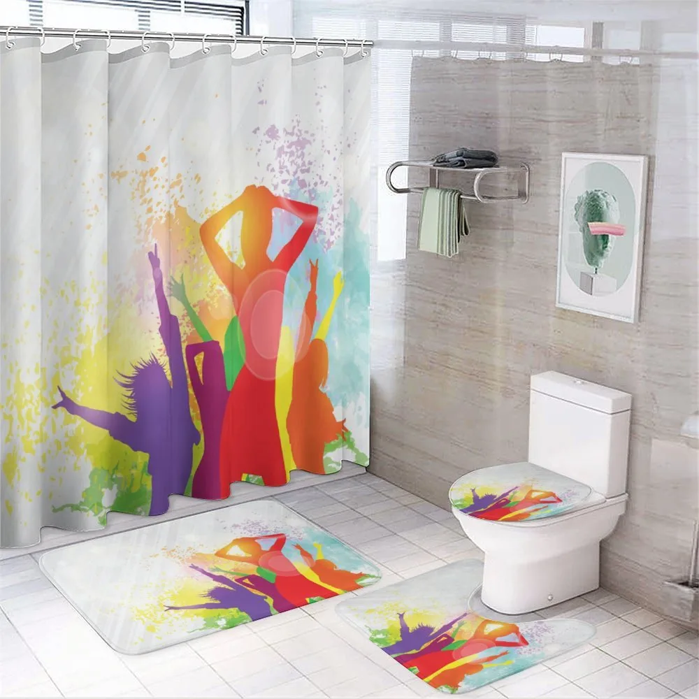 Splashing Dancing Girls — 4-Piece Bathroom Set preview