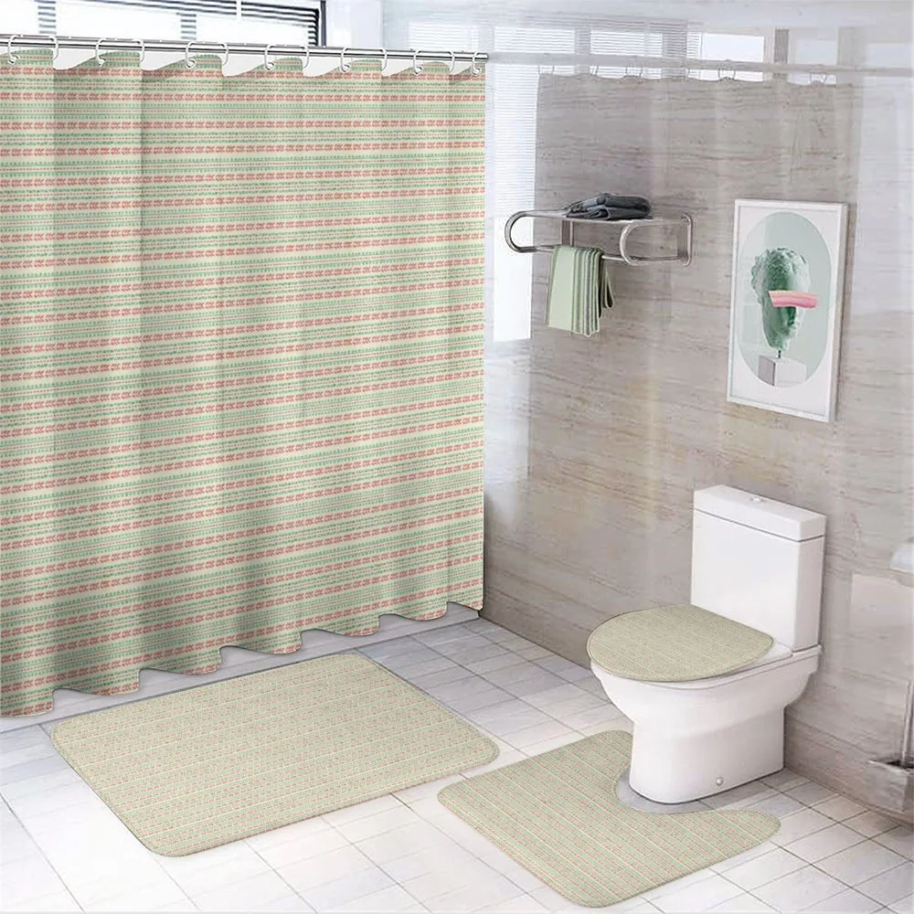 Primitive Dots and Triangles — 4-Piece Bathroom Set preview