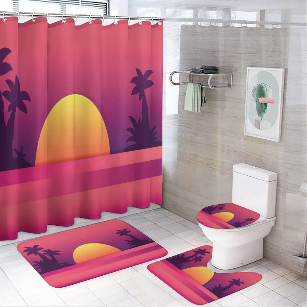 Dramatic and Exotic Scene — 4-Piece Bathroom Set preview
