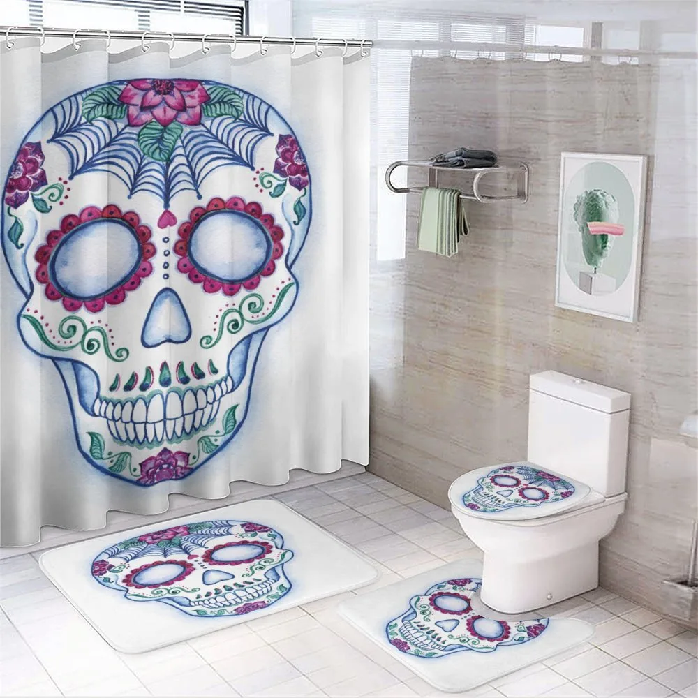 Colorful Doodle — 4-Piece Bathroom Set preview