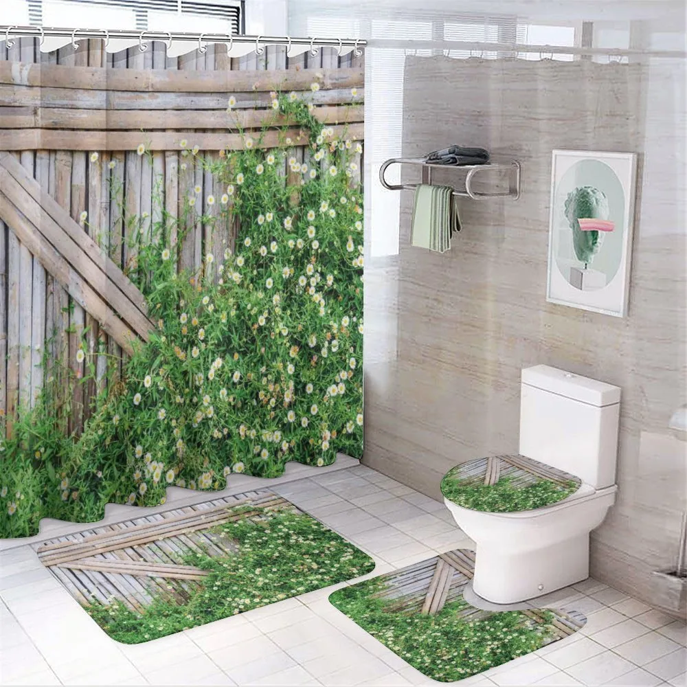 Daisy Chamomile Petals — 4-Piece Bathroom Set preview