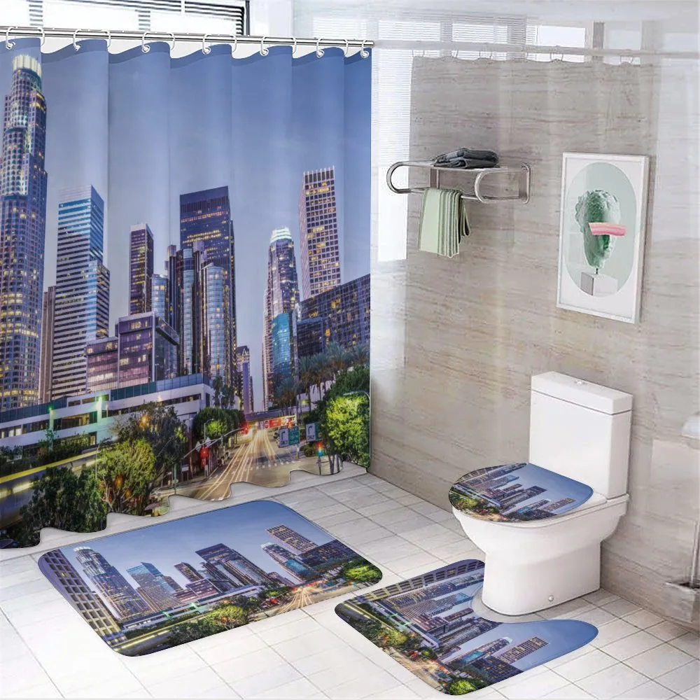 California Avenue Trees — 4-Piece Bathroom Set preview