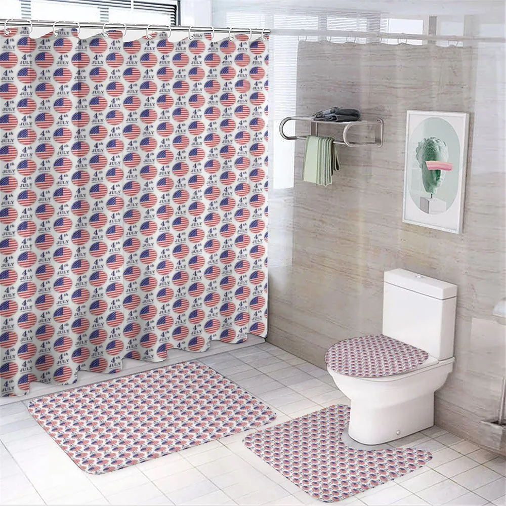 Independence Pattern — 4-Piece Bathroom Set preview