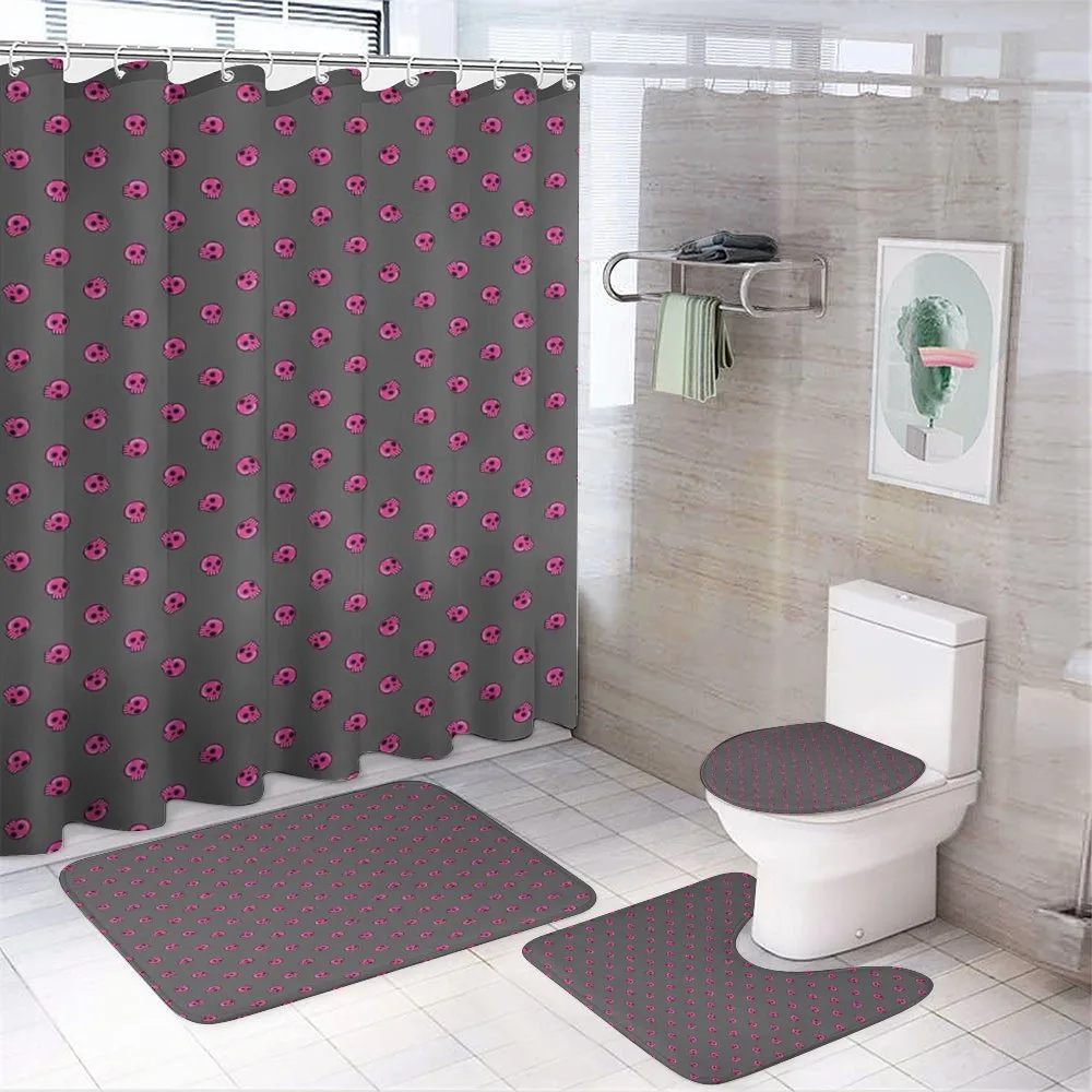 Emo Skulls Teen Culture — 4-Piece Bathroom Set preview