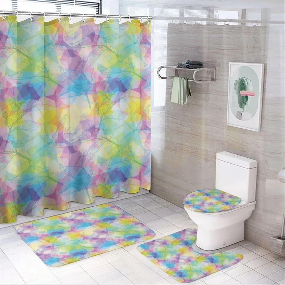 Dreamy Retro Botany — 4-Piece Bathroom Set preview