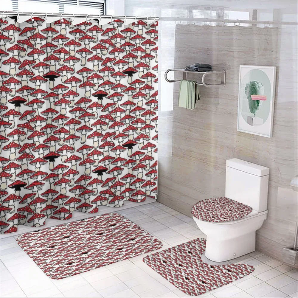 Toadstool Mushroom — 4-Piece Bathroom Set preview
