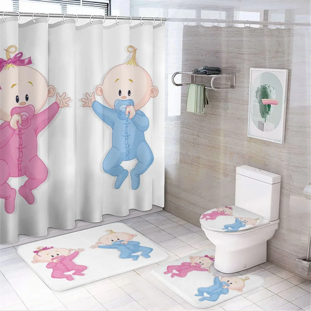 Babies with Pacifiers — 4-Piece Bathroom Set preview