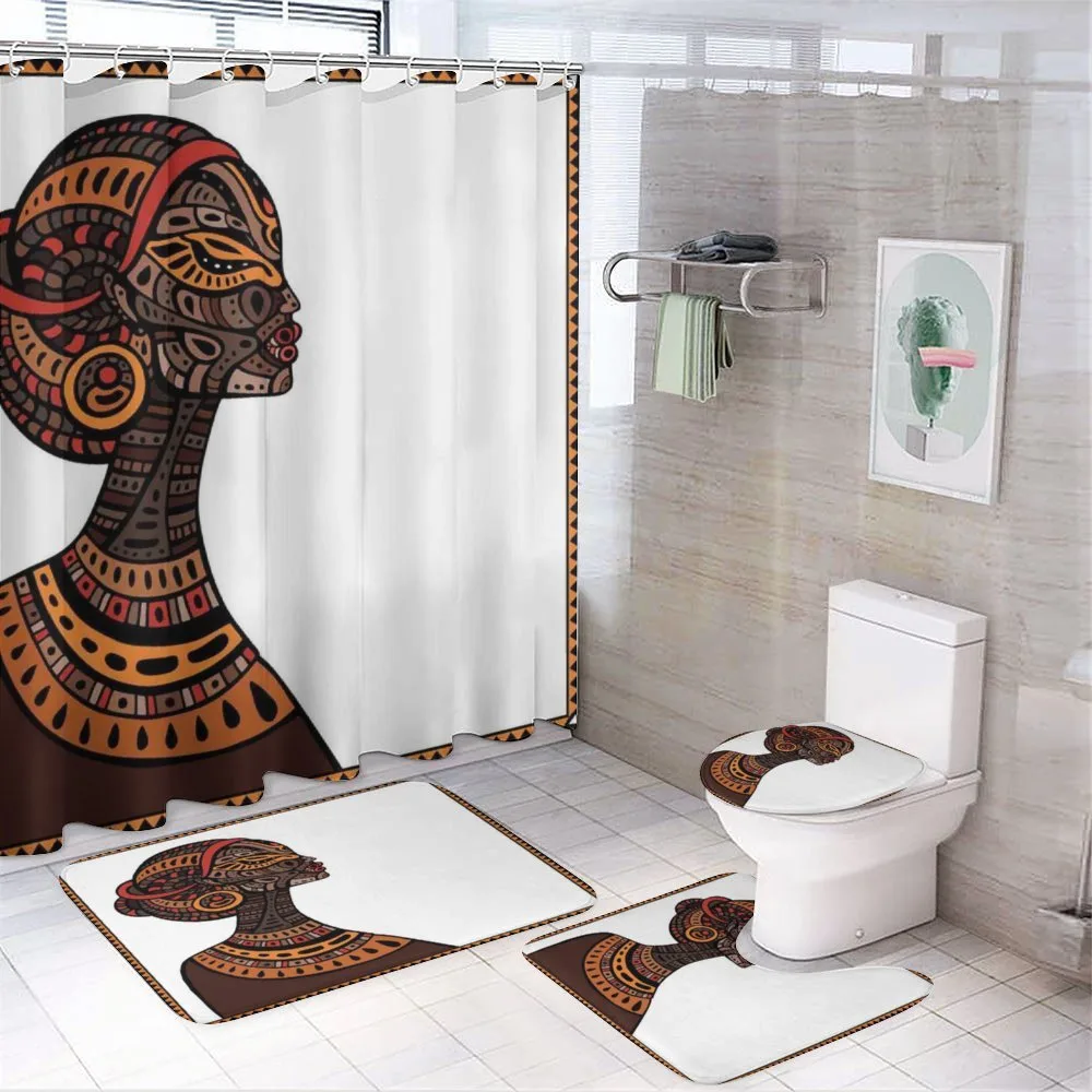 Exotic Totem Mask — 4-Piece Bathroom Set preview