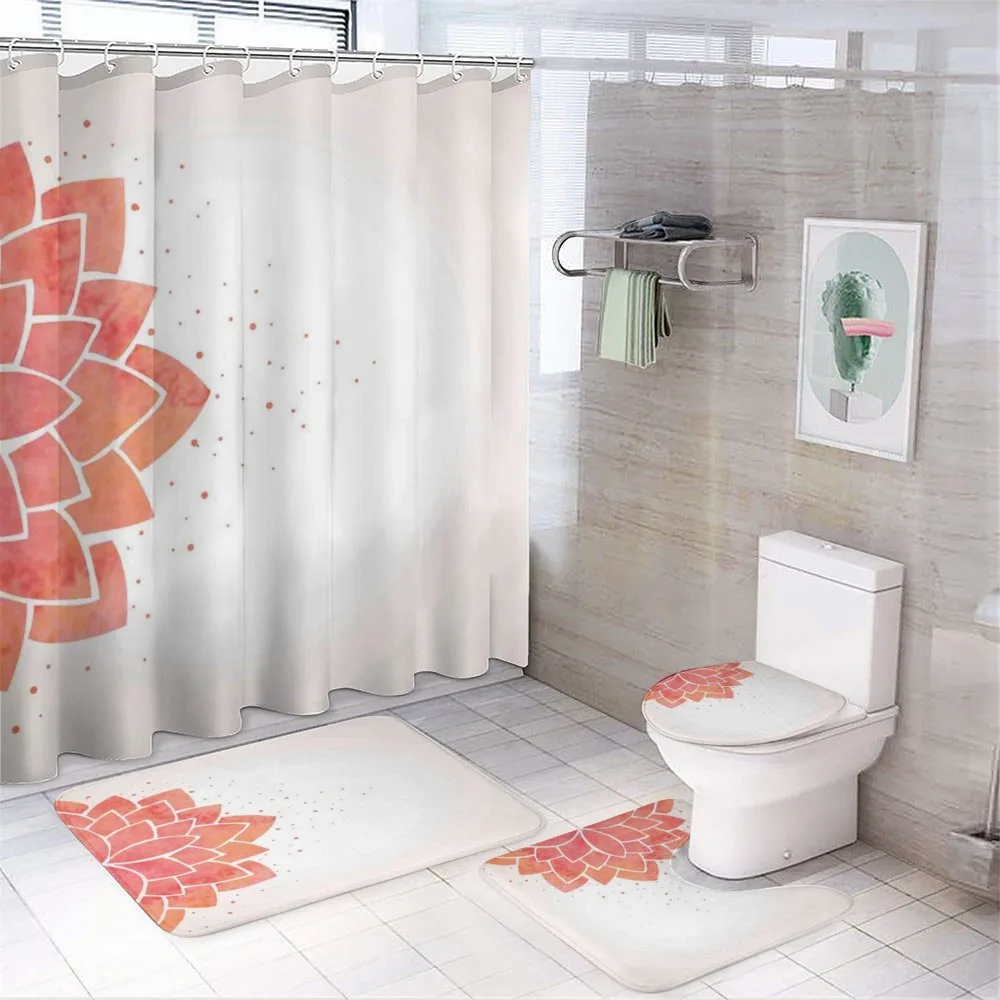 Aquarelle Half Flower — 4-Piece Bathroom Set preview