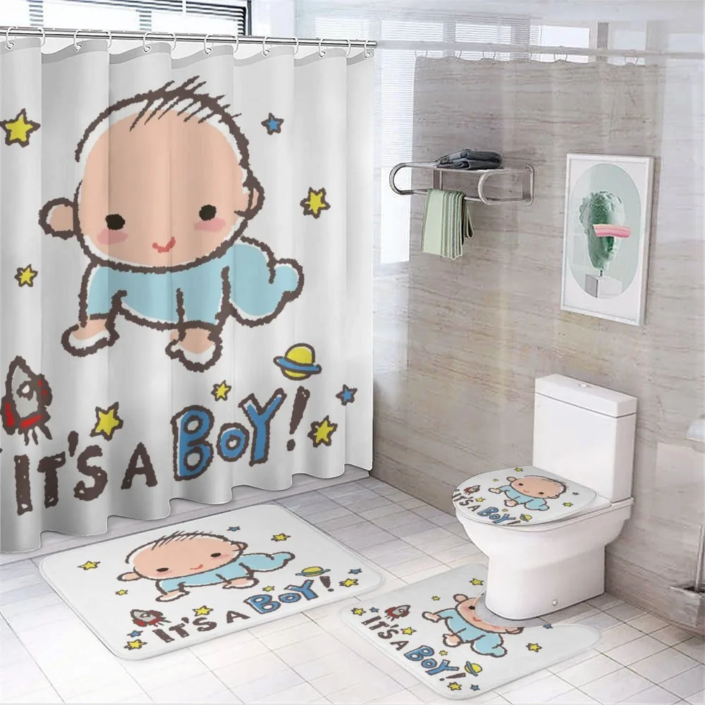 Baby Boy Gender — 4-Piece Bathroom Set preview