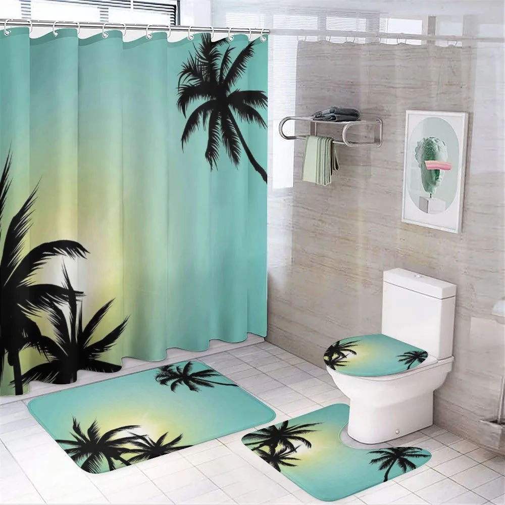 Hawaiian Miami Beach Sun — 4-Piece Bathroom Set preview