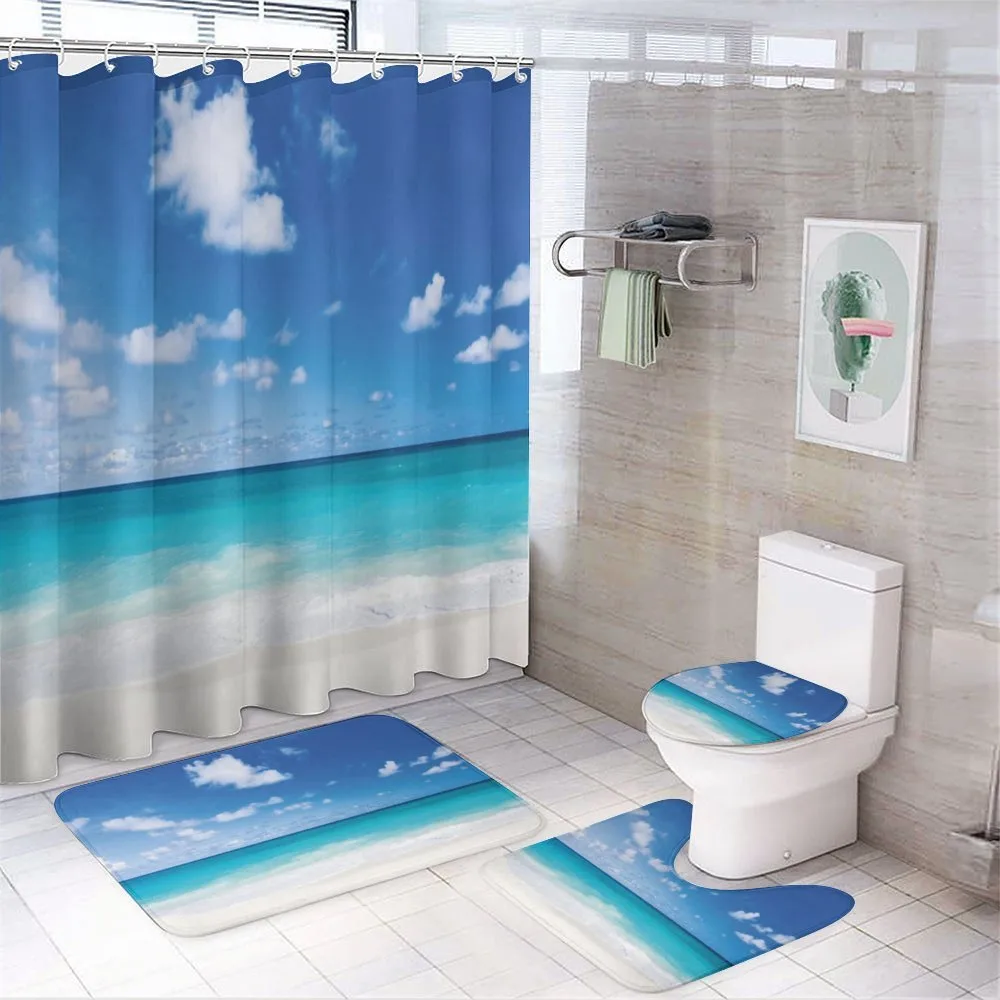 Barbados Coastline Summer — 4-Piece Bathroom Set preview