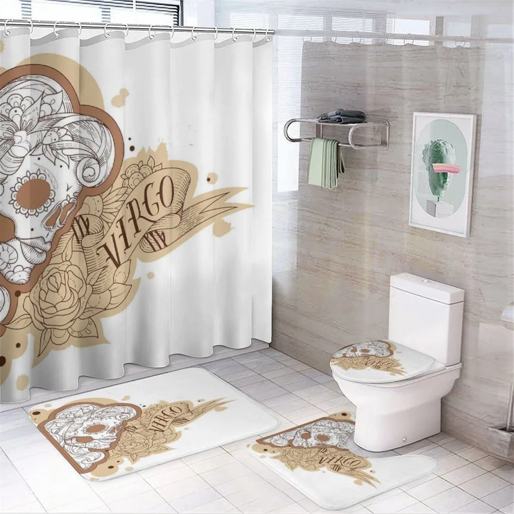 Gothic Lady Skull — 4-Piece Bathroom Set preview