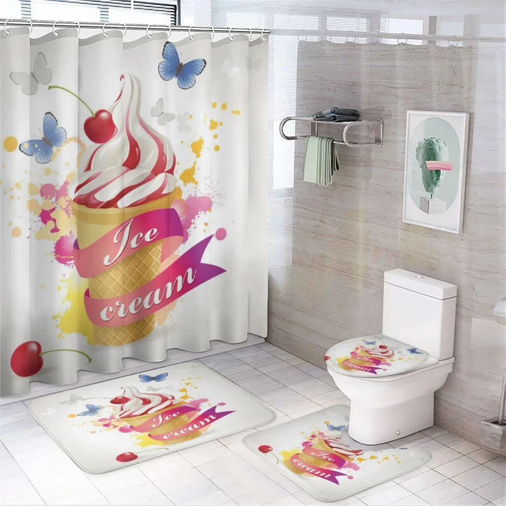 Cherries Colors — 4-Piece Bathroom Set preview