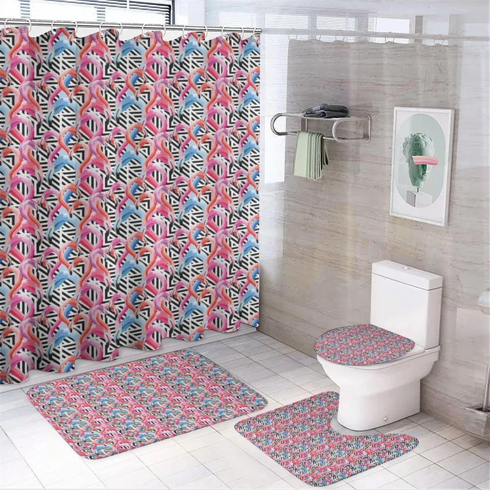 Watercolor Geometrical — 4-Piece Bathroom Set preview