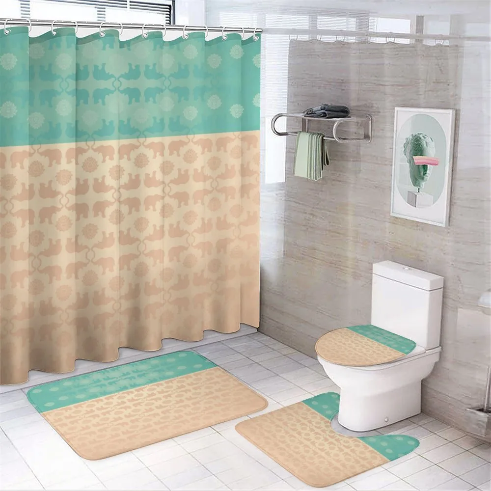 Abstract Swirls — 4-Piece Bathroom Set preview