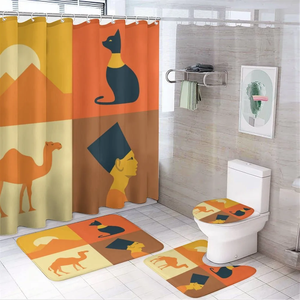 Camel Pyramids — 4-Piece Bathroom Set preview