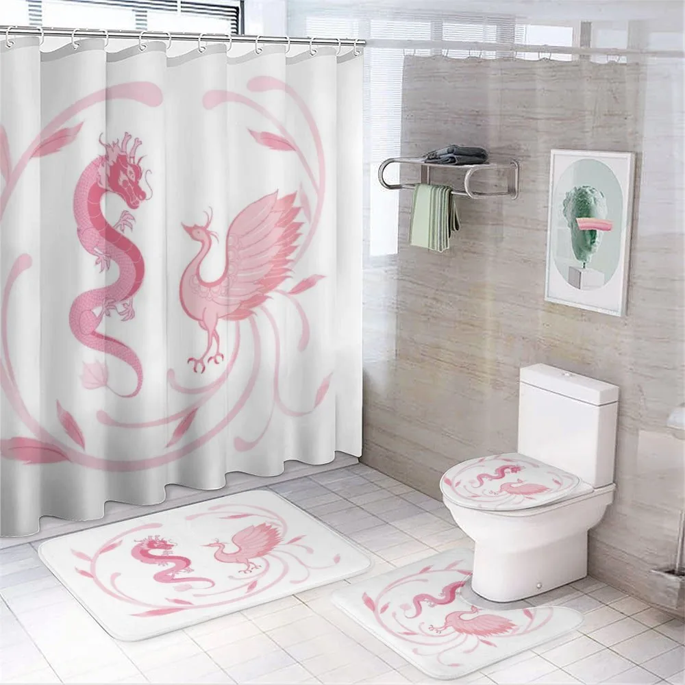 Dragon Mythical Bird — 4-Piece Bathroom Set preview