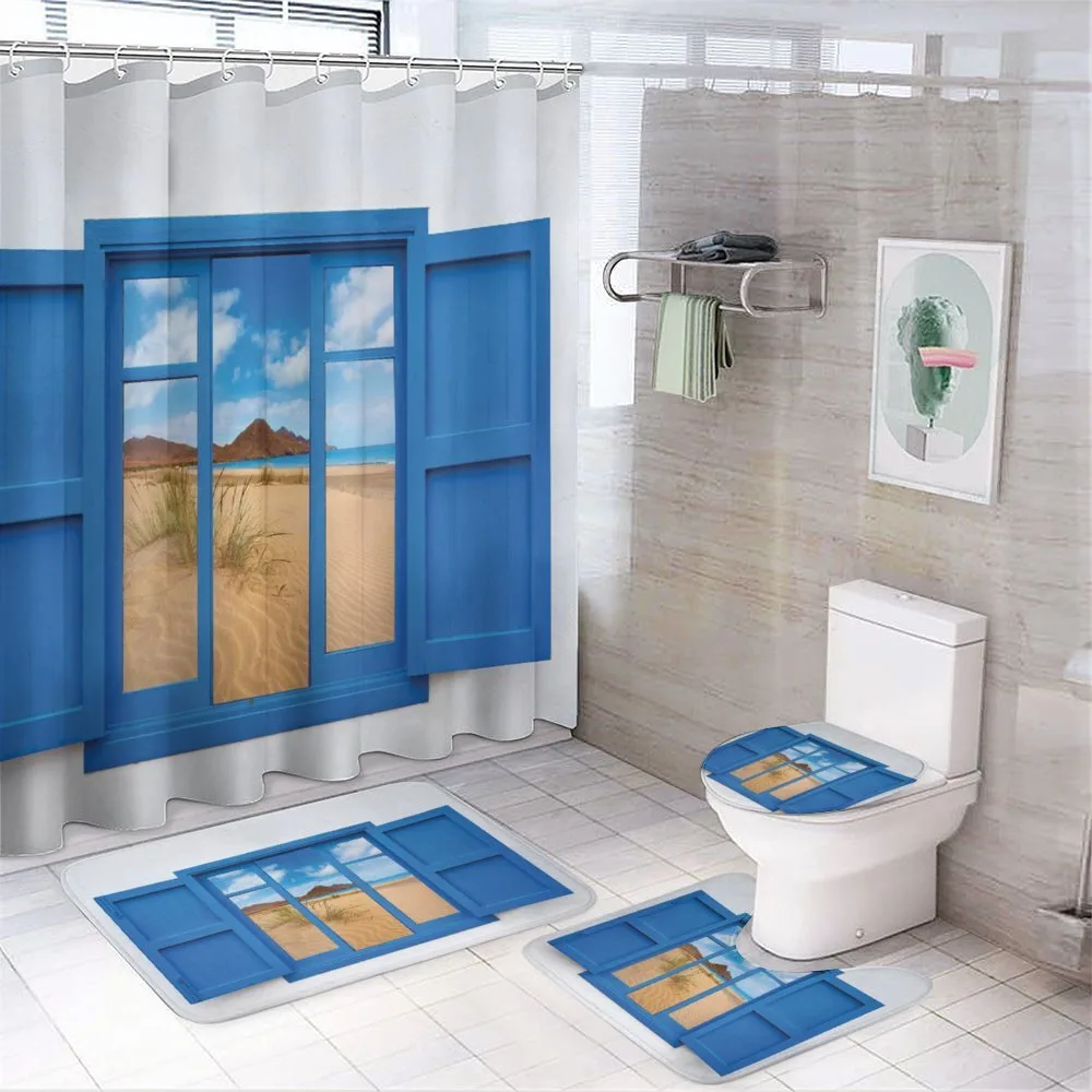 Spain Beach Distant — 4-Piece Bathroom Set preview
