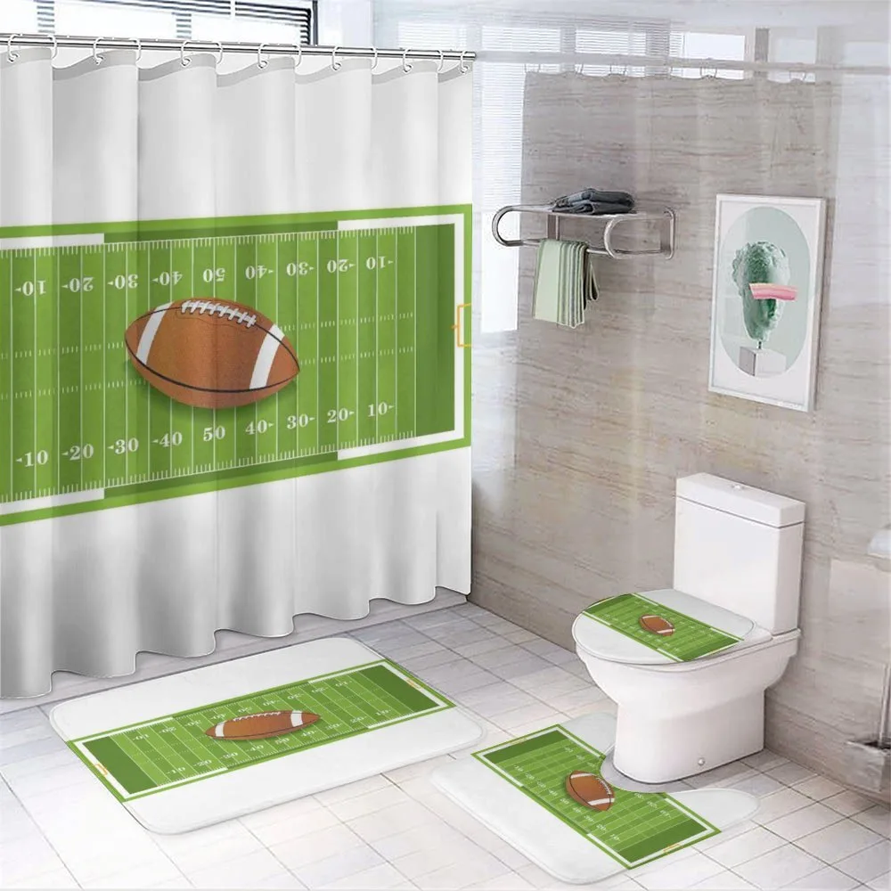 Sports Themed Ball Quanc — 4-Piece Bathroom Set preview