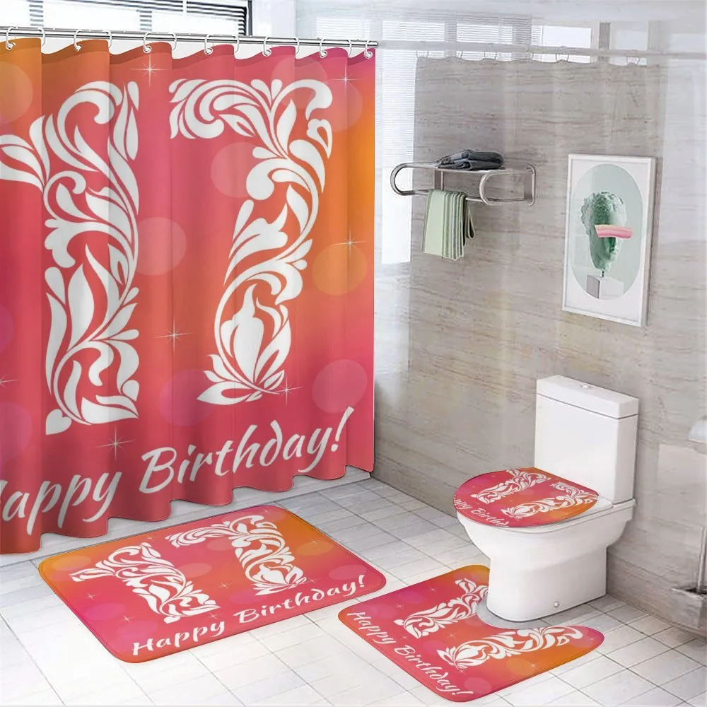 Floral 17 — 4-Piece Bathroom Set preview