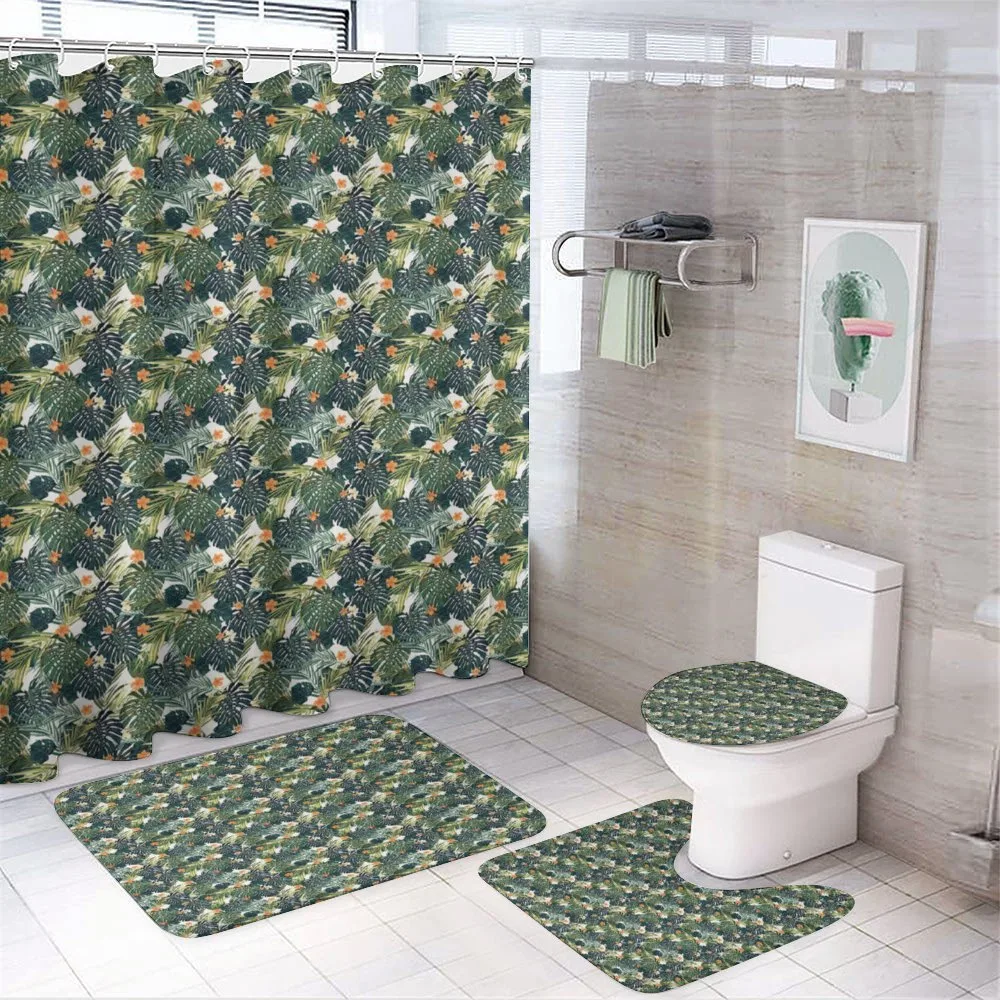 Tropical Composition Foliage — 4-Piece Bathroom Set preview