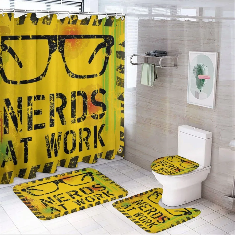Nerds at Work Grungy — 4-Piece Bathroom Set preview