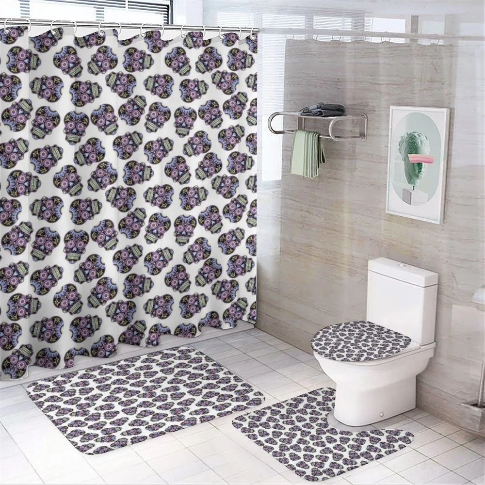 Calavera Skulls — 4-Piece Bathroom Set preview