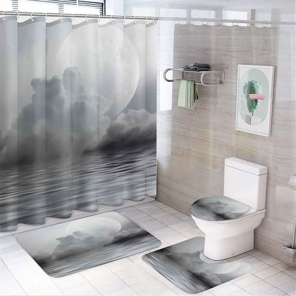 Calm Water and Twilight Sky — 4-Piece Bathroom Set preview